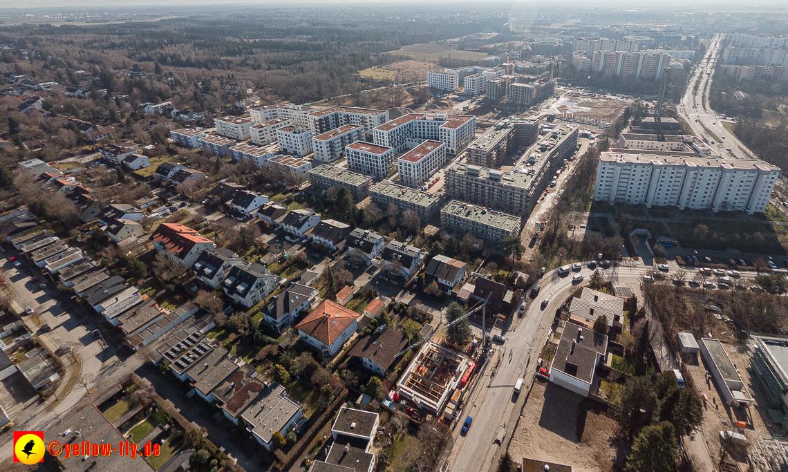 15.02.2023 - Baustell an der Niederalmstraße 16 aus der Luft